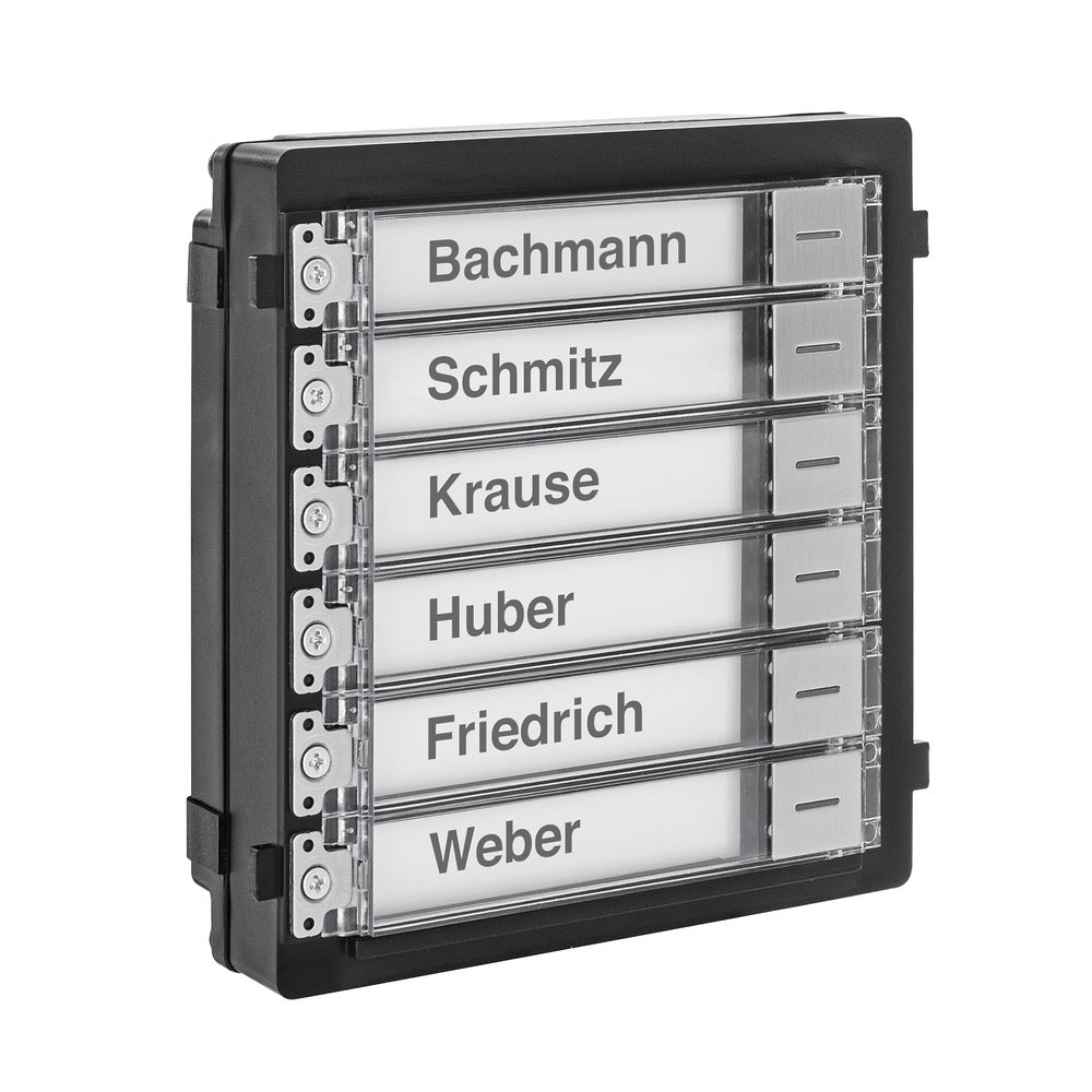 ABUS TVHS20020S - Klingeltasten-Modul (6 Tasten) für Türsprechanlage (Edelstahl)