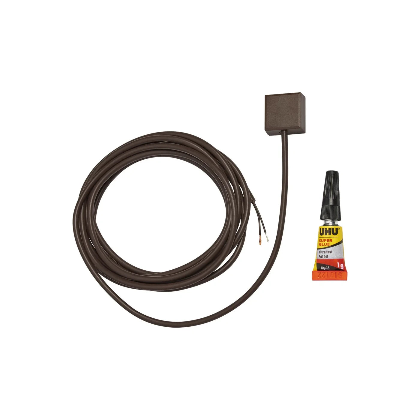 Rilevatore di rottura vetro con adesivo FU7301 W/B