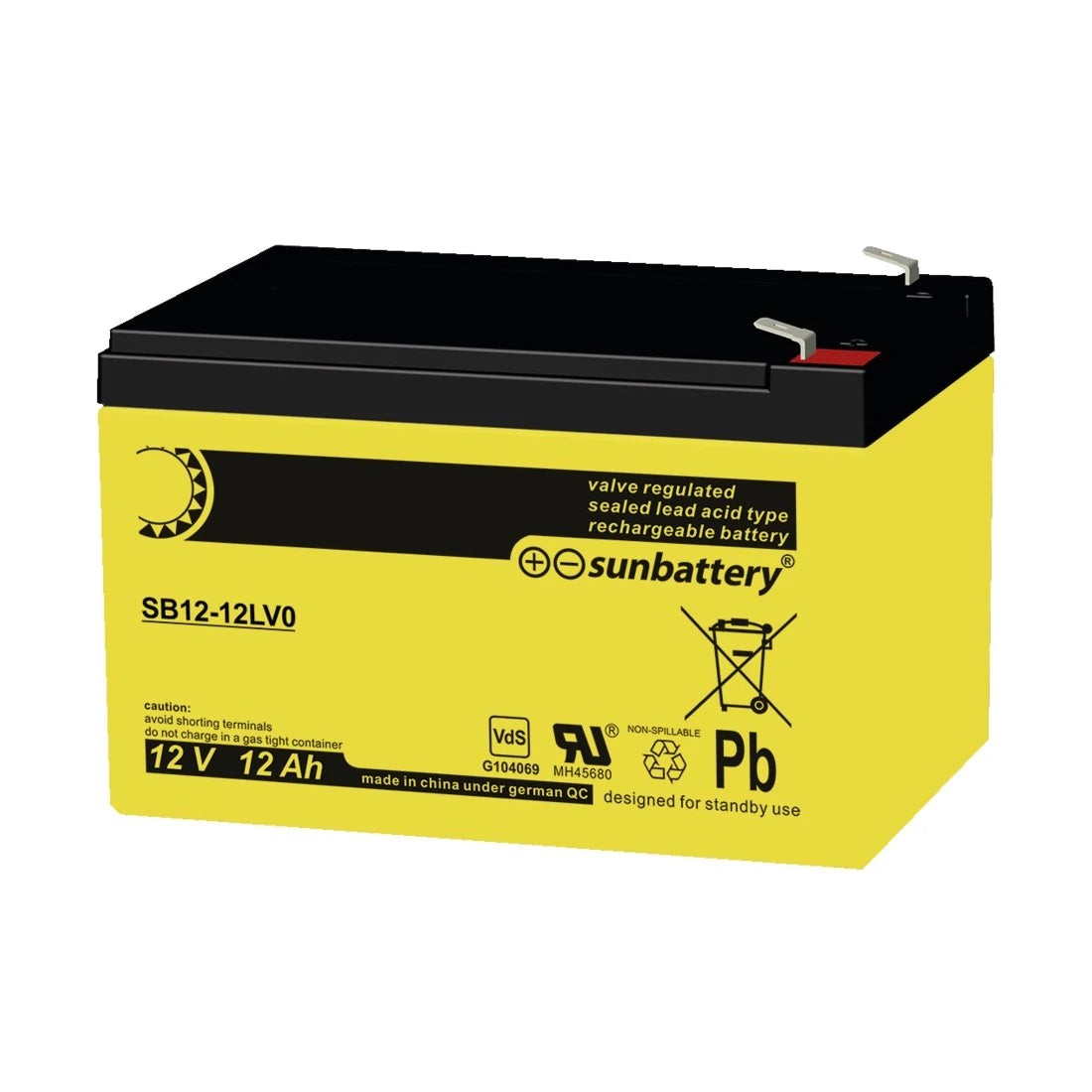 VdS-Notstromakku 12 V / 12 Ah | ABUS BT2120