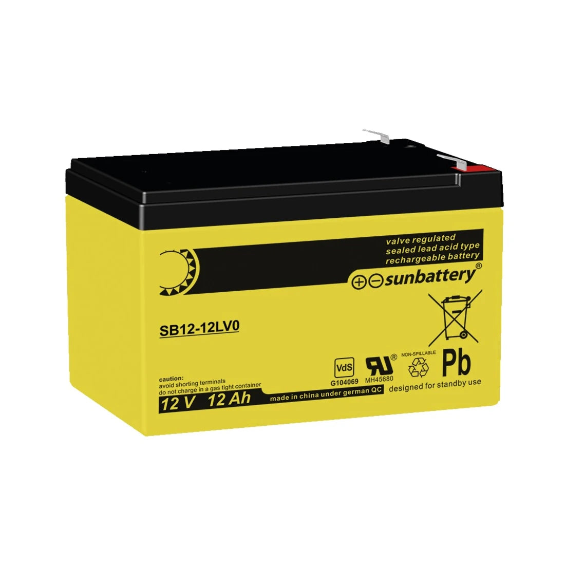 VdS-Notstromakku 12 V / 12 Ah | ABUS BT2120