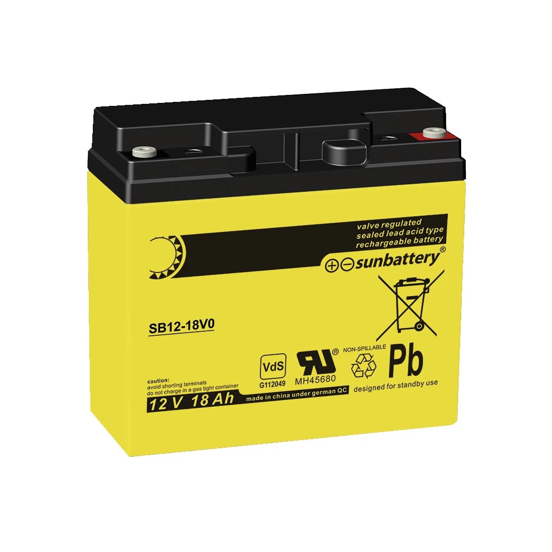 VdS-Notstromakku 12 V / 18 Ah | ABUS BT2190