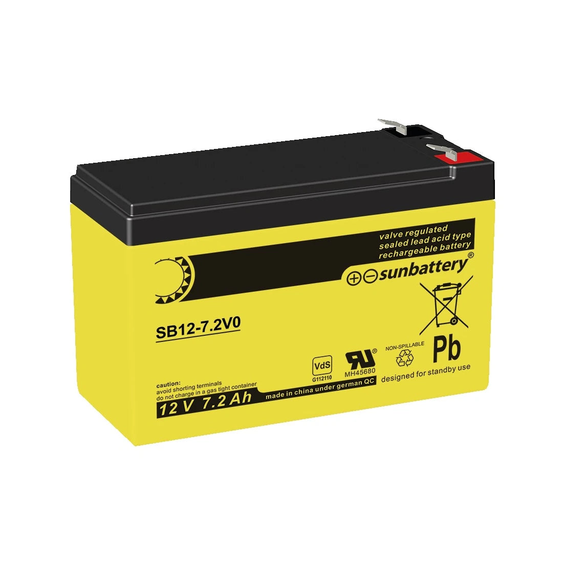 VdS-Notstromakku 12V / 7,2Ah | ABUS BT2070