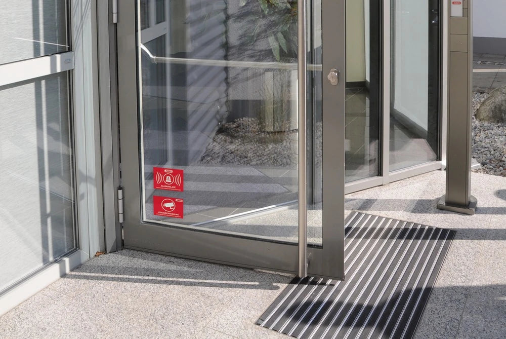 Warning sticker "Alarm system" 74 x 52.5 mm | AU1323