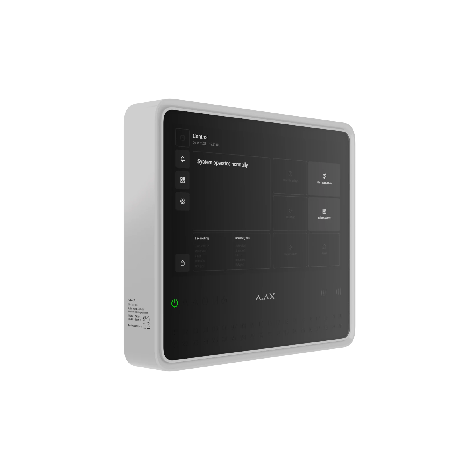 AJAX EN54 Funk-Alarmzentrale "Fire Hub" 4G (LTE)