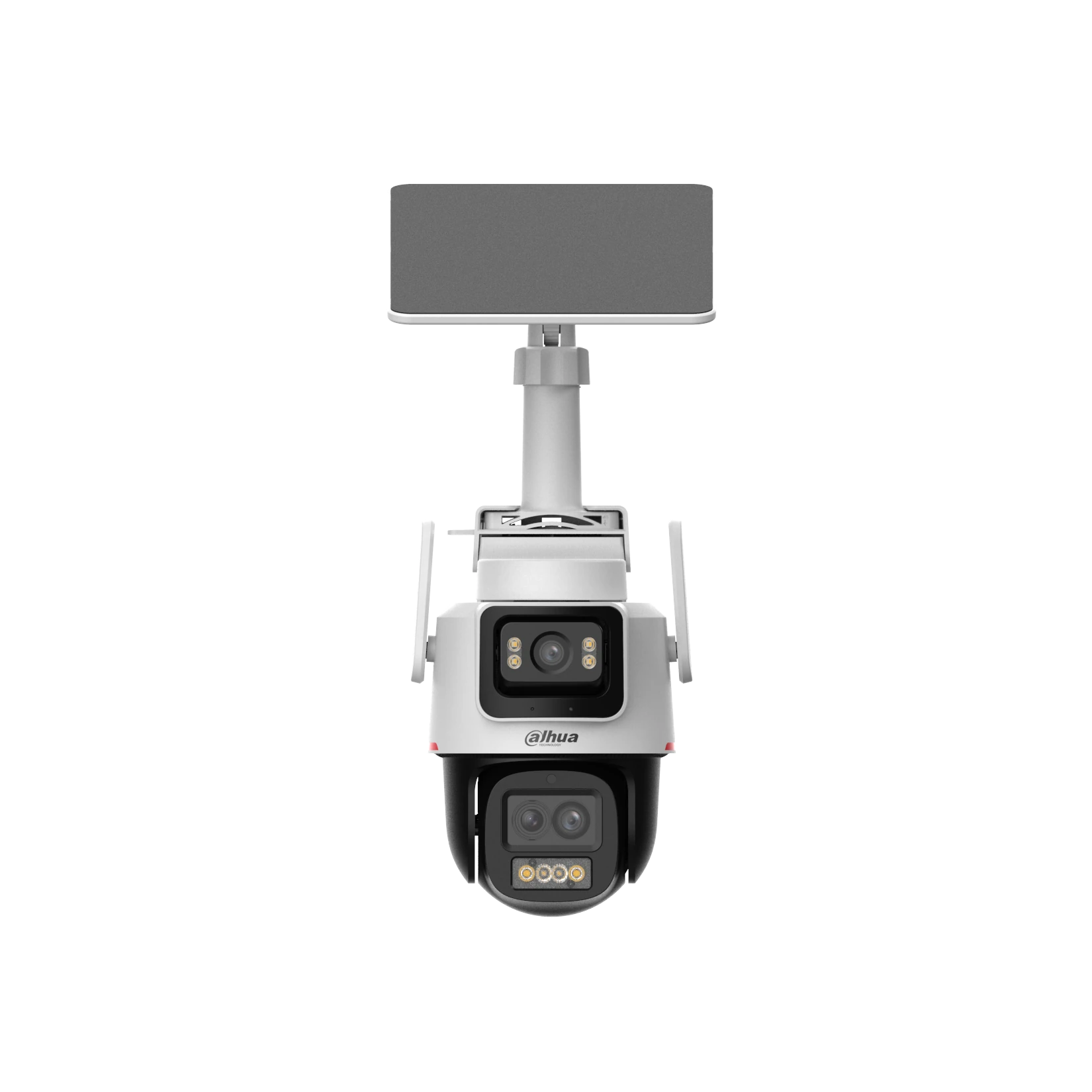 Dahua 4G IP-Dual-Lens-PT-Dome-Batterie-Kamera mit Solarpanel | DH-IPC-PTS2649C-3E3Z-4GB20