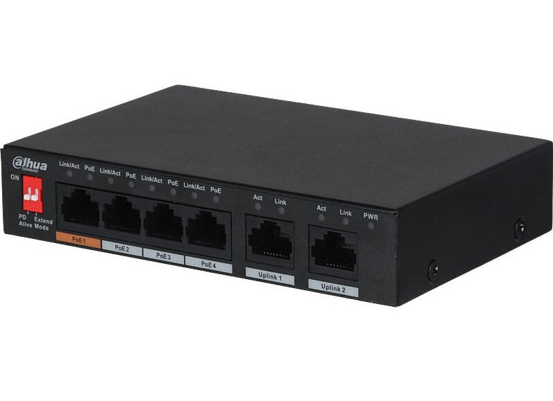 Dahua 4-Port Hi PoE Switch PFS3006-4ET-60-V2