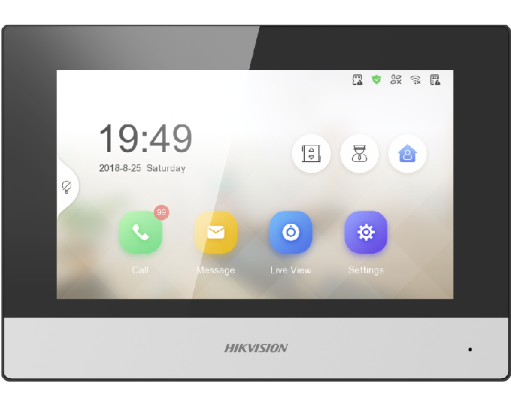 HIKVISION 7" 2-Draht Touch-Innenstation DS-KH6320Y-WTE2