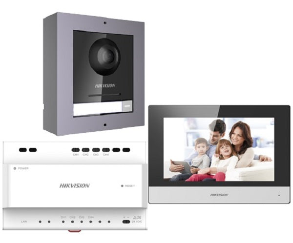 Hikvision Video-Türsprechanlage Set DS-KIS702Y