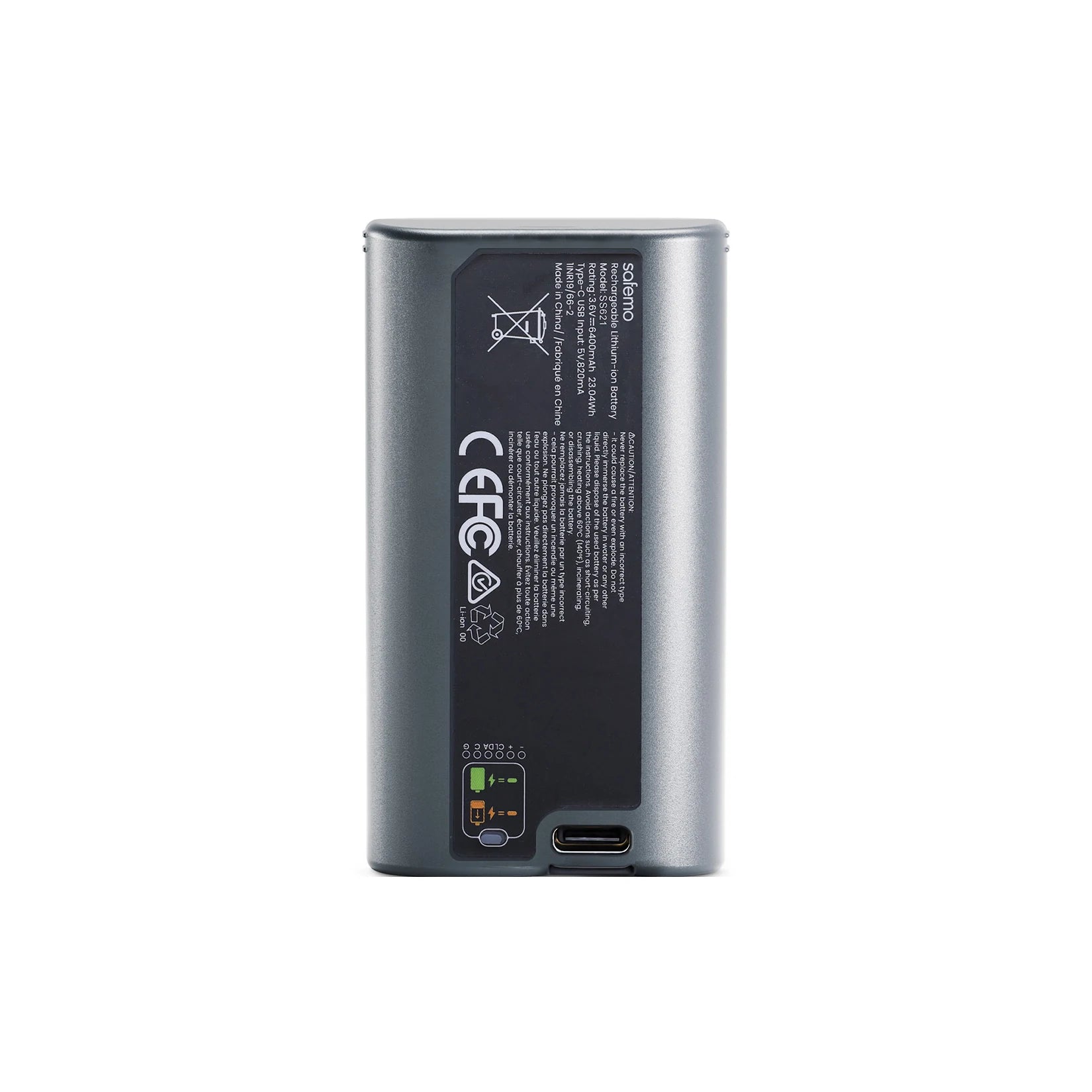 Safemo Akkupack 3,6V / 6400 mAh / 23,04 Wh