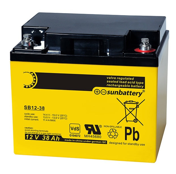 VdS-Notstromakku 12 V / 38 Ah | ABUS BT2400