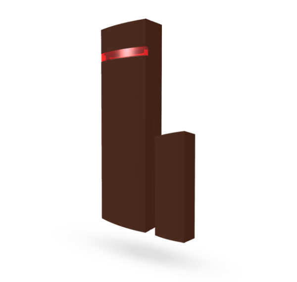 Jablotron Funk-Magnetkontakt JA-150MB mit 2x Eingang, braun